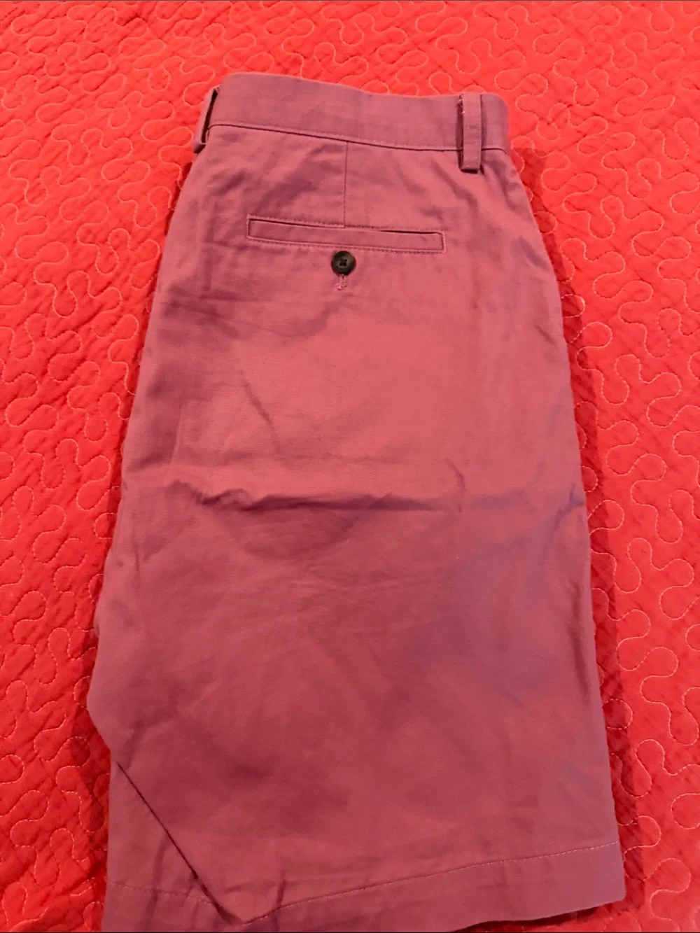 Amazon Men's Flat-Front Shorts in Mauve